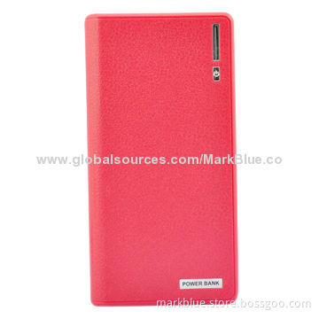 Portable Power Bank with 20,000mAh Capacity, 5V DC-1,000mA Input